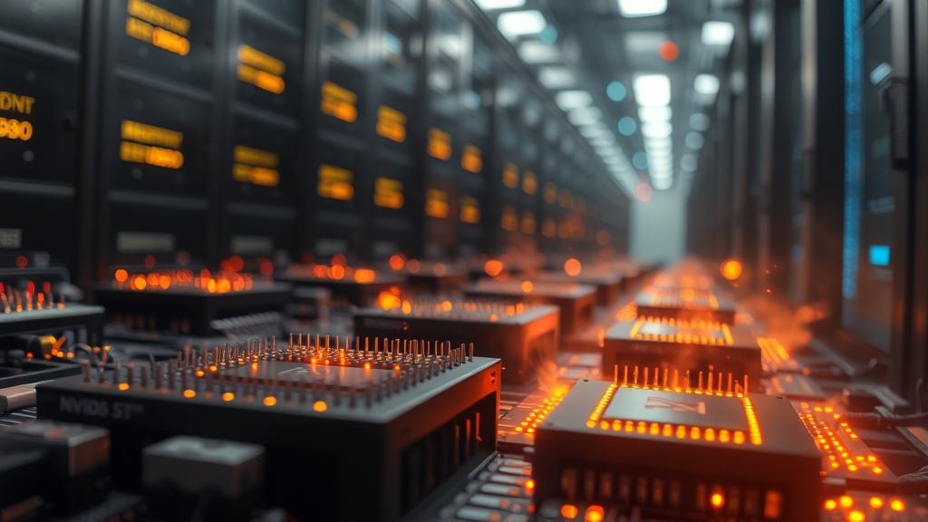 AI 반도체 공급 부족 현황 (realistic 스타일)