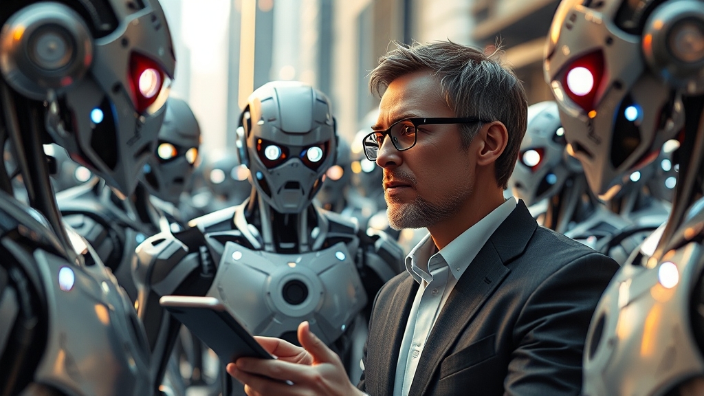 휴머노이드 로봇 투자 전략 (realistic 스타일)