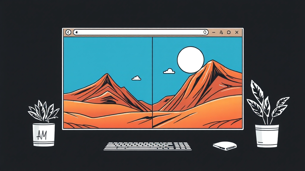 화면 분할 확장 프로그램: Split Screen (illustration 스타일)
