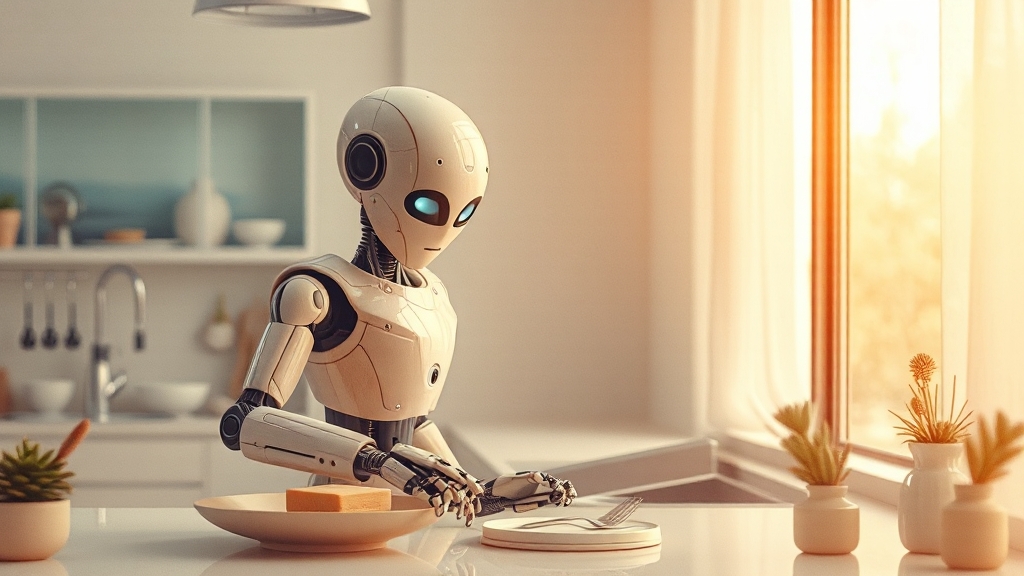 네오 소개: 똑똑한 집사 로봇 (watercolor 스타일)