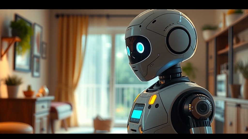 AI 휴머노이드 로봇 네오의 미래 전망 (realistic 스타일)