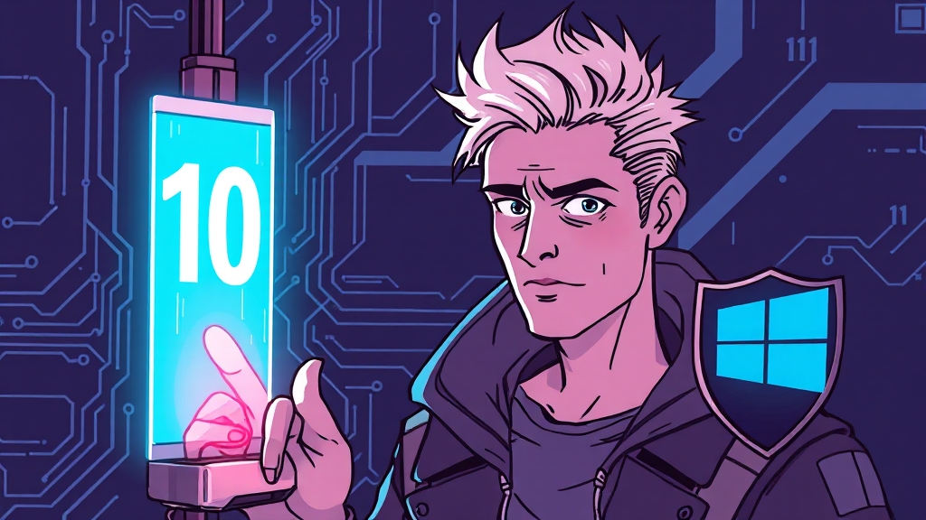 윈도우10 종료, 왜 바꿔야 할까? (illustration 스타일)