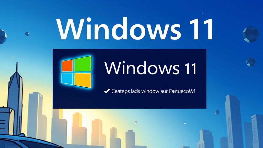 윈도우11 업글, 단계별 설치 가이드 (cartoon 스타일)